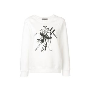NWT | ALEXACHUNG Ballerinas Print Sweatshirt